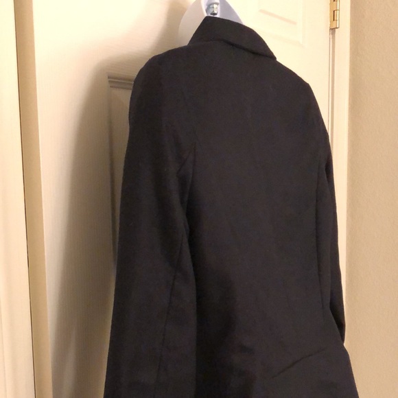 Adorable Black Pea Coat Style Blazer - Picture 17 of 17